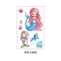 Waterproof cartoon mermaid and dolphin temporary tattoo stickers for kids party - Mermaid (WS-C400)