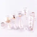 6-piece gold-finished pearl brooch set for waist adjustment with rhinestone details - No. 39 6-Piece Set