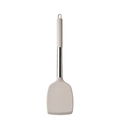 Spatola in silicone beige con manico in acciaio inossidabile e asola, set da 14 pezzi - Spatola / Cachi