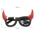 Funny Halloween glitter spider and red horn party glasses frame for kids and adults - Red Horn Decorative Glasses
