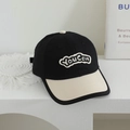 Cappellino da baseball per bambini nero e beige con ricamo YouCan in stile hip-hop - 52cm (2-5 Anni) / Nero