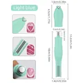 Detailed size chart for multi-functional nail art magnet tool in mint blue finish - Mint Green (01)