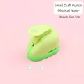 Green music note paper punch for small 1cm DIY craft patterns and scrapbooking - Small Musical Note
