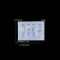 Macro detail of lily relief 3D silicone nail art mold with size and weight specs - Lily Petal Design