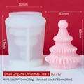 Stampo in silicone per albero di Natale origami SD-112 per candele fai da te e gesso - Piccolo albero di Natale origami 9 SD-112