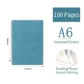 A6 Seaweed Green notebook with 160 pages of premium smooth Daolin paper in 140x105mm size - 160 Pages / A6-Algae Green