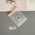 Verdickter mattierter EVA-Schmuckbeutel mit rosa Reißverschluss, Maße 7x10cm - 7 X 10 Cm Rosa Reißverschluss 50 Fäden