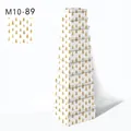 Set di 10 scatole regalo di Natale bianche con stampa in oro in pila annidata - Set da 10 Pezzi Albero di Natale Oro Bianco