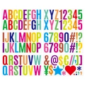 Colorful 2.5 inch self-adhesive letter and number stickers for classroom bulletin boards - 6 Sheets/Set / Colorful (P17)