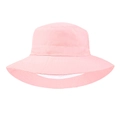 Cappello da pescatore rosa per bambini con tesa larga e fodera in rete traspirante - M (52-54cm) / Rosa