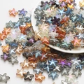 Colorful starfish crystal glass beads for DIY necklaces and handmade jewelry crafts - Pack of 30 / Multicolor