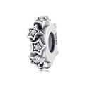 S925 Sterling Silber Stern Charm mit Zirkonia-Pavé für individuelle DIY Armbänder - Zirkonia Stern Ring
