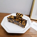 Pince à cheveux française en acétate écaille de tortue au design rectangulaire évidé - Écaille Café (10.5cm) / Grand