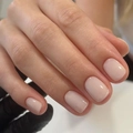 Short square press-on nails in glossy nude pink finish for a natural manicure look - Nude Pink (JP2642)
