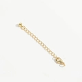 Luxurious gold-plated Love extension chain with lobster clasp and round bead pendant - Round Bead Charm