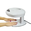 White high-power nail dust collector with integrated hand rest and cooling vents - WC001-US Plug-White