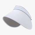 Light blue wide brim UV protection visor hat with embroidered headband detail - Adjustable / Sky Blue