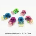 Mini translucent construction vehicle toys set with six colorful engineering car models - Pull-back Mini Transparent Construction Vehicle