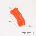 Realistic artificial half green pepper toy model 6x3x2cm for display and education - Fresh Pepper / 6cm*3cm*2cm / Red