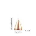 Rose gold metal cone ring stand display holder height 4.5cm and base diameter 3cm - Style E Small (Cone Ring Holder)
