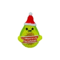 Handmade crochet avocado plush with Christmas hat and Merry Christmas sign - Avocado