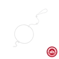 Minimalist S925 sterling silver hand harness with four-leaf flower and layered chain - 925 Silver / White Gold