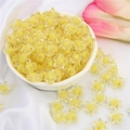 Transparent yellow star-shaped acrylic beads for DIY jewelry and handmade bracelets - Yellow Transparent Star (83pcs)