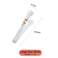 Large white cat paw silicone food tong with stainless steel handle, length 24.5cm - Large White (Upgrade) One-piece Silicone