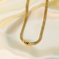 Qyh1135 Gevlochten Oogketting Goud