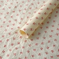 Creamy white tissue paper with red bow patterns for floral and gift wrapping - Butterfly Sydney Paper [Style C]