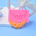 Floral bouquet silicone mold for cake decorating and chocolate fondant flower crafts - Pink