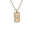 Détail d'un collier en or avec pendentif lettre G texturé et accents en zircone cubique - Pendentif Lettre G-Chaîne 60CM