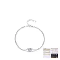 S925 sterling silver double-layer bracelet with 1ct moissanite and GRA certificate - 925 Sterling Silver