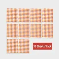 Pack of 10 sheets featuring red and yellow thumbs up reward stickers for students - Thumbs Up / 10 Sheets/Pack