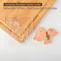 Christmas reindeer cookie stamp QA0359, acrylic fondant mold 11.8x11.2cm with 7x7.7cm pattern - QA0359-Christmas Reindeer Embosser