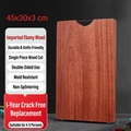 Ebony wood cutting board, 45x30x3cm whole wood slab for 4-5 people family kitchen - Thick Whole Wood 45*30*3cm