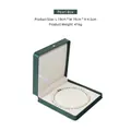 Scatola per collana di perle in velluto verde scuro 19x19x4.5cm per gioielli e regali - Scatola collana perla / Verde Scuro