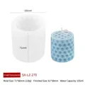 Small cylindrical honeycomb silicone mold for DIY candles with 155ml capacity and 71mm size - Small Beehive LZ-270