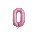 40-inch rose pink number 0 foil balloon for birthday party decorations and events - Pink