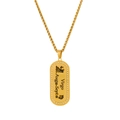 Detail of gold Virgo zodiac pendant necklace featuring astrological symbol and date range - Virgo