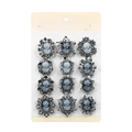 Antique Silver Beauty Head Card
