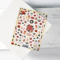 5D embossed Christmas nail stickers TS-227 with Santa and gingerbread man designs - Christmas Snacks (TS-227)
