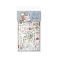 Autocollants nail art chien et fille MC-70 style illustration japonaise mignonne - Princesse de Conte de Fées et Chien de Château (MC70)