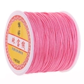 Pink #72 jade cord spool for jewelry making and DIY handicraft weaving projects - Deep Pink