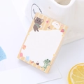 Blocco note a forma di orso con strisce gialle e grazioso motivo animale - Orso Bruno