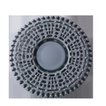 Copertura scarico in silicone grigio con fori anti-intasamento e superficie flessibile - Blocca Capelli in Silicone Sacchetto OPP Grigio