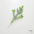 Artificial pine branch greenery for Christmas decoration in green 32x16cm size - 3D 6-Fork Bi-Color Pine Branch
