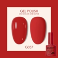 GAIRRIY 7.5ml soak-off red gel polish G057 with matte and glossy finish effect - Red (057)