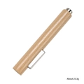 Minimalist wooden cat eye nail magnet tool with silver metal clip weighing about 25.3g - Cigar Magnet (Natural Wood Color)