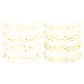 Tatouages temporaires taches de rousseur dorées avec motifs étoiles et lune - Style Feuille d'Or A (8 Feuilles)